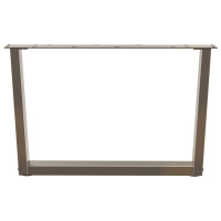 Produktbild för Soffbordsben V-formade 2 st naturstål 70x(42-43,3) cm stål