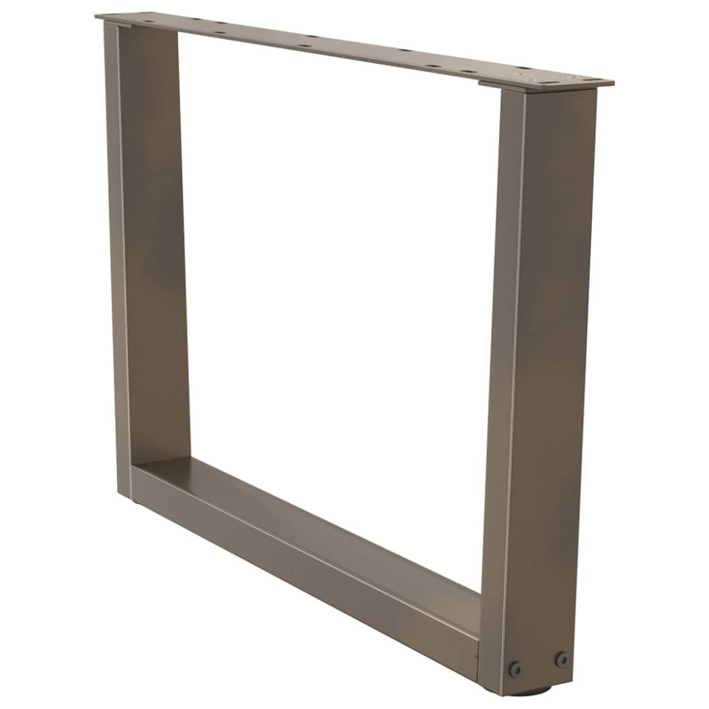 Produktbild för Soffbordsben V-formade 2 st naturstål 70x(42-43,3) cm stål