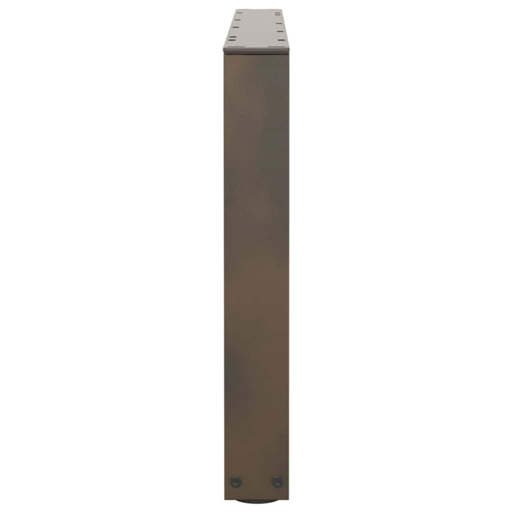 Produktbild för Soffbordsben V-formade 2 st naturstål 70x(42-43,3) cm stål