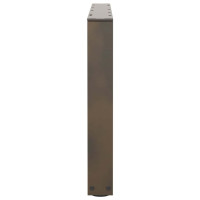 Produktbild för Soffbordsben V-formade 2 st naturstål 70x(42-43,3) cm stål