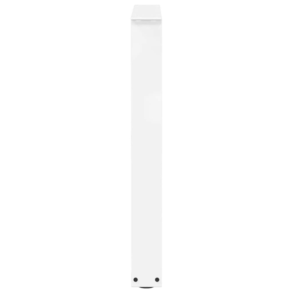 Produktbild för Matbordsben V-formade 2 st vita 60x(72-73,3) cm stål