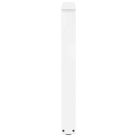 Produktbild för Matbordsben V-formade 2 st vita 60x(72-73,3) cm stål