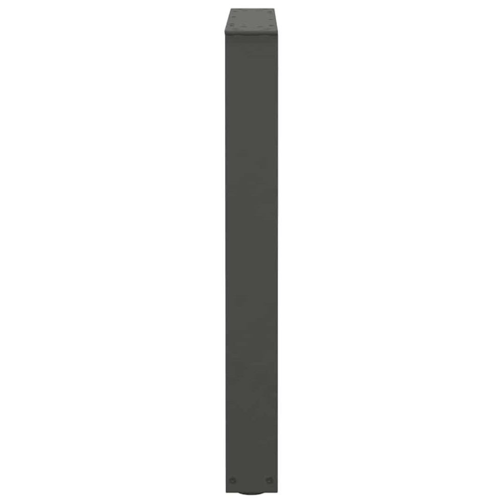 Produktbild för Matbordsben V-formade 2 st antracit 60x(72-73,3) cm stål