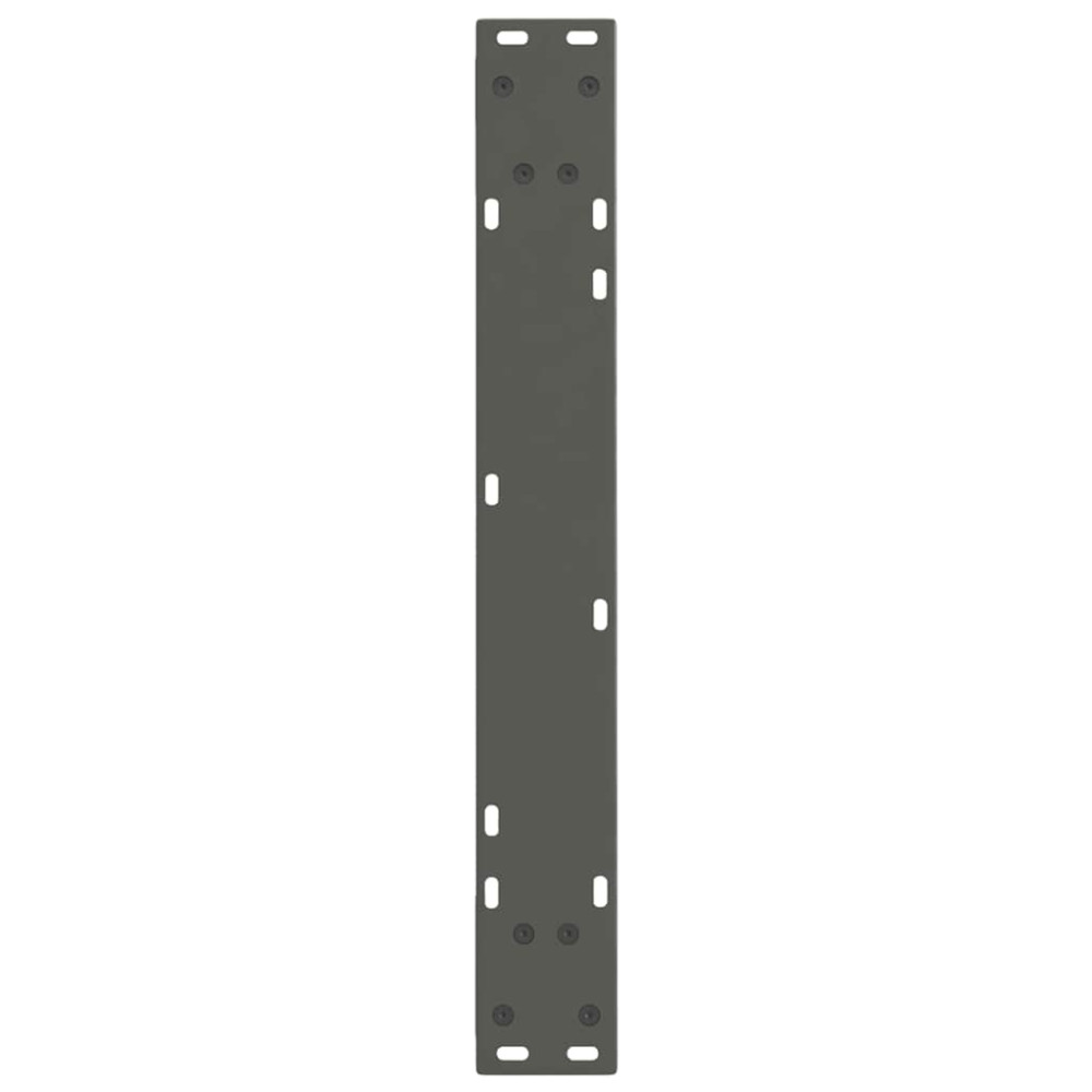 Produktbild för Matbordsben V-formade 2 st antracit 60x(72-73,3) cm stål