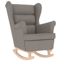 Produktbild för Gungstol taupe 74x90x102 cm tyg