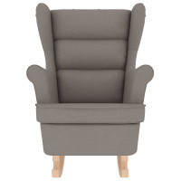 Produktbild för Gungstol taupe 74x90x102 cm tyg