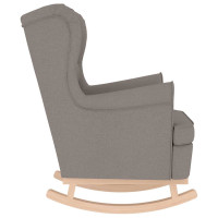 Produktbild för Gungstol taupe 74x90x102 cm tyg