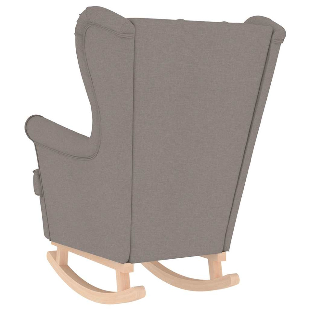Produktbild för Gungstol taupe 74x90x102 cm tyg