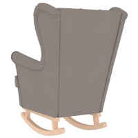 Produktbild för Gungstol taupe 74x90x102 cm tyg