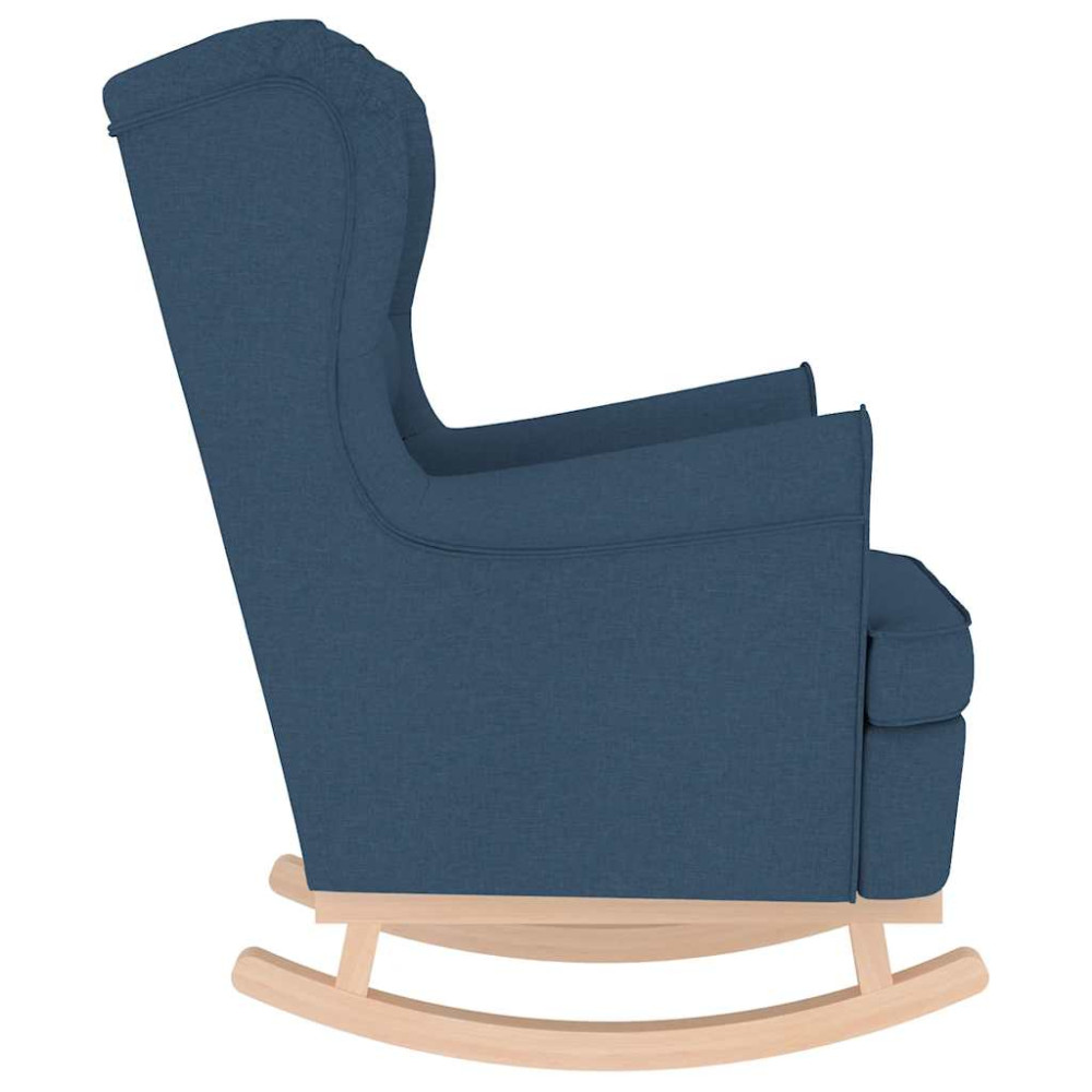 Produktbild för Gungstol blå 74x90x102 cm tyg