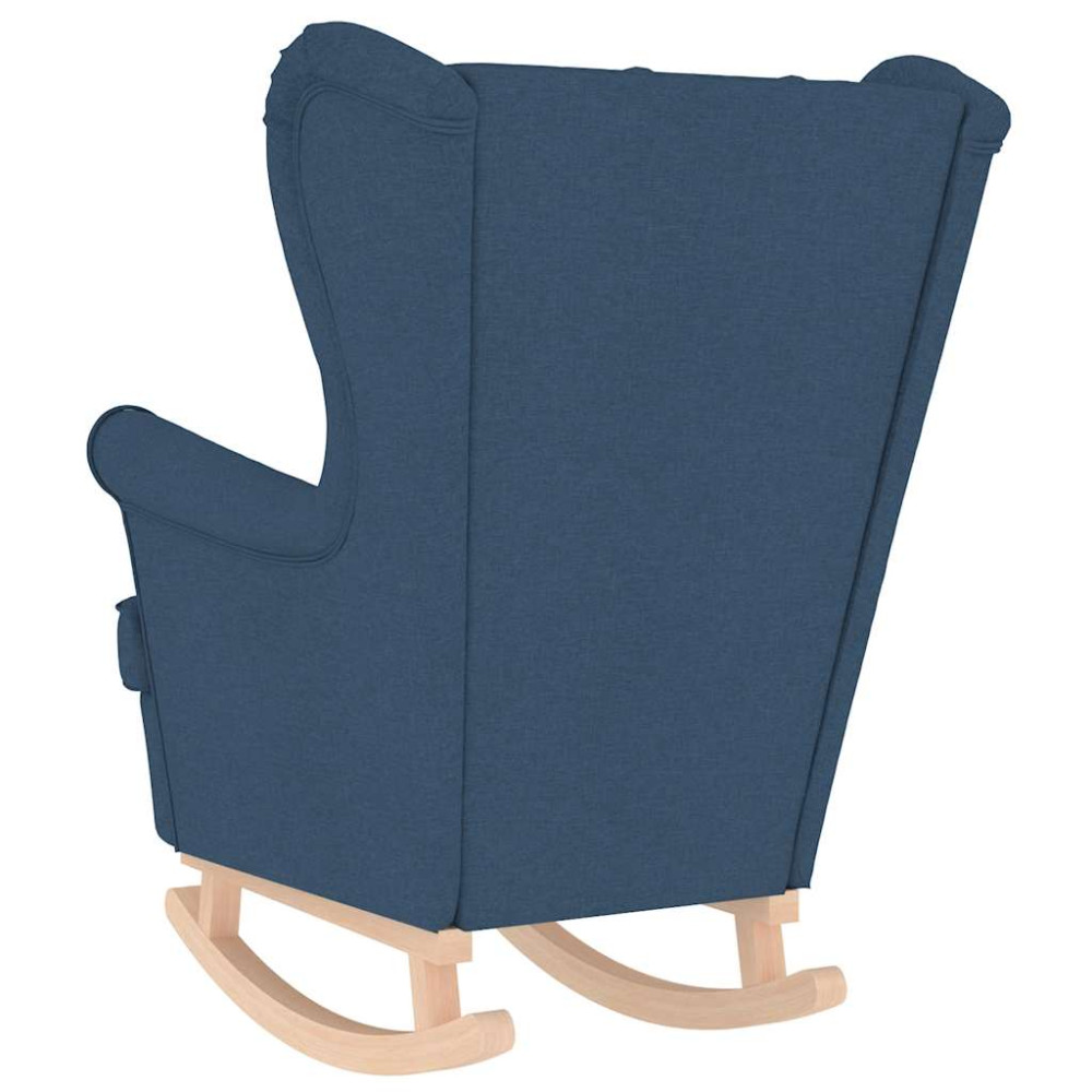 Produktbild för Gungstol blå 74x90x102 cm tyg