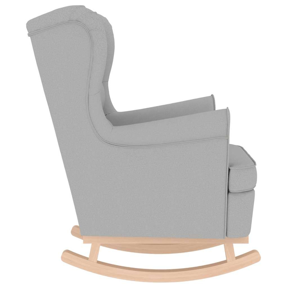 Produktbild för Gungstol molngrå 74x90x102 cm tyg
