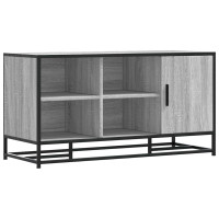 Produktbild för Skobänk grå sonoma 100x40x53,5 cm konstruerat trä och metall