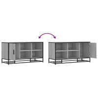 Produktbild för Skobänk grå sonoma 100x40x53,5 cm konstruerat trä och metall