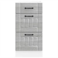 Produktbild för Basskåp för kök Lucca grå sonoma konstruerat trä