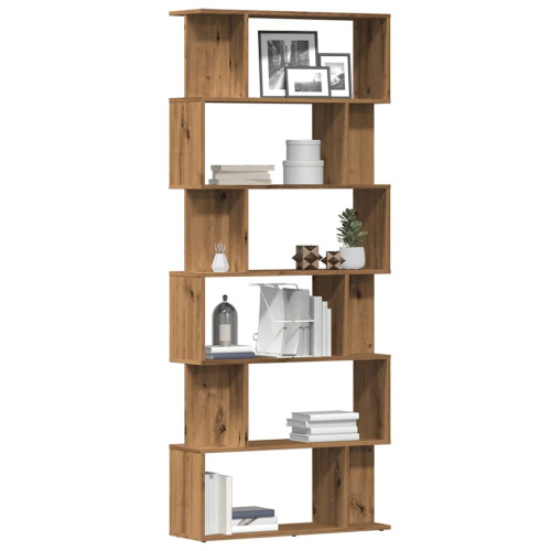 vidaXL Bokhylla artisan ek 80x24x192 cm konstruerat trä - Hyllor