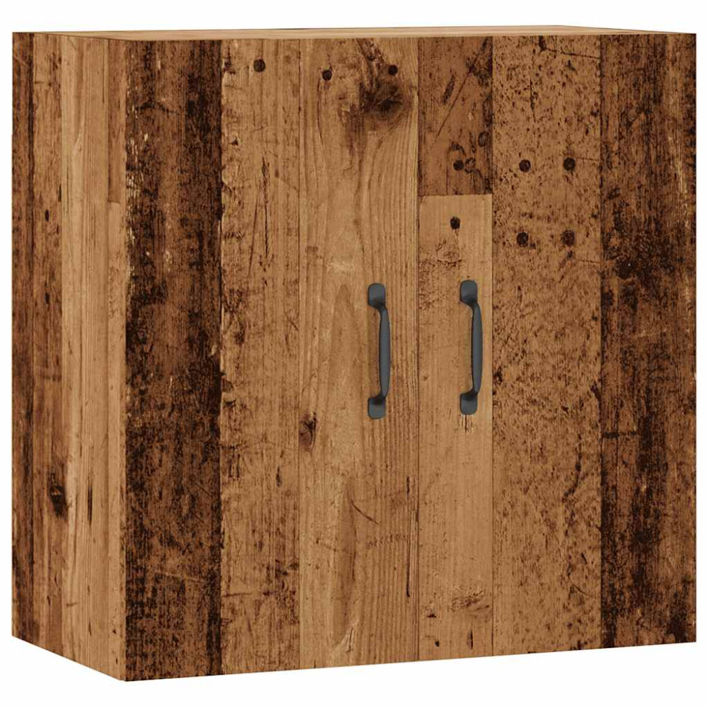 Produktbild för Väggskåp åldrat trä 60x31x60 cm konstruerat trä