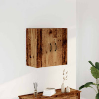 Produktbild för Väggskåp åldrat trä 60x31x60 cm konstruerat trä