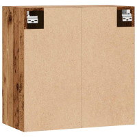 Produktbild för Väggskåp åldrat trä 60x31x60 cm konstruerat trä