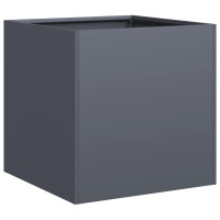 Produktbild för Odlingslåda antracit 40x40x40 cm kallvalsat stål