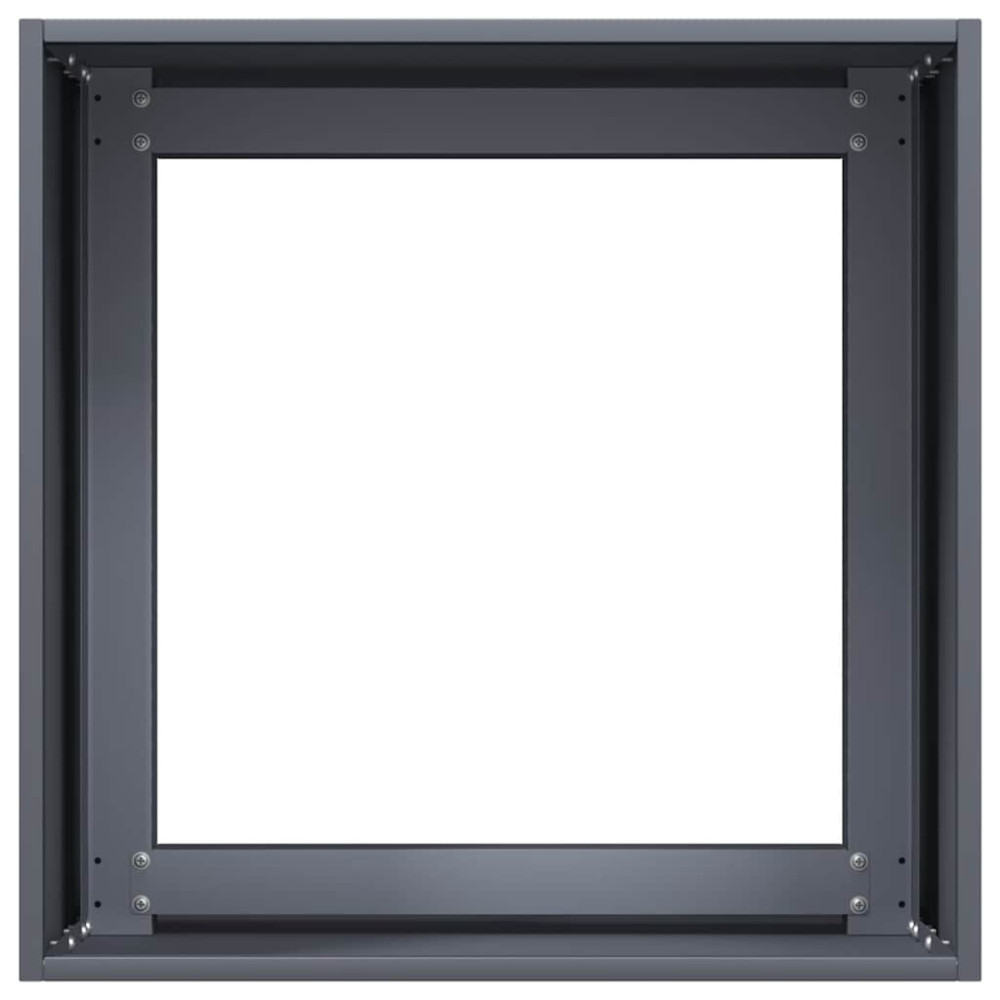 Produktbild för Odlingslåda antracit 40x40x40 cm kallvalsat stål