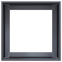 Produktbild för Odlingslåda antracit 40x40x40 cm kallvalsat stål