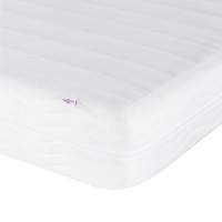 Produktbild för Dagbädd med madrass vaxbrun 100x200 cm massiv furu