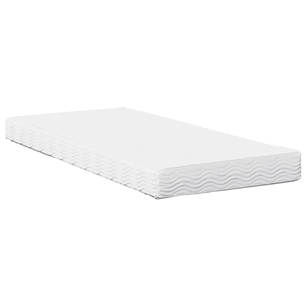 Produktbild för Dagbädd med madrass vaxbrun 100x200 cm massiv furu