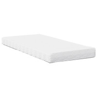Produktbild för Dagbädd med madrass vaxbrun 100x200 cm massiv furu