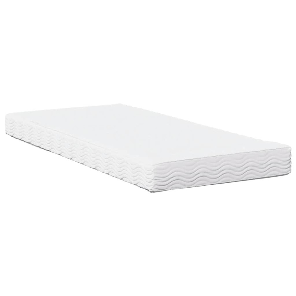 Produktbild för Dagbädd med madrass vaxad brun 90x200 cm massiv furu