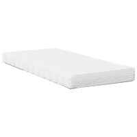 Produktbild för Dagbädd med madrass vaxad brun 90x200 cm massiv furu