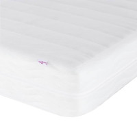 Produktbild för Dagbädd med madrass vaxad brun 80x200 cm massiv furu