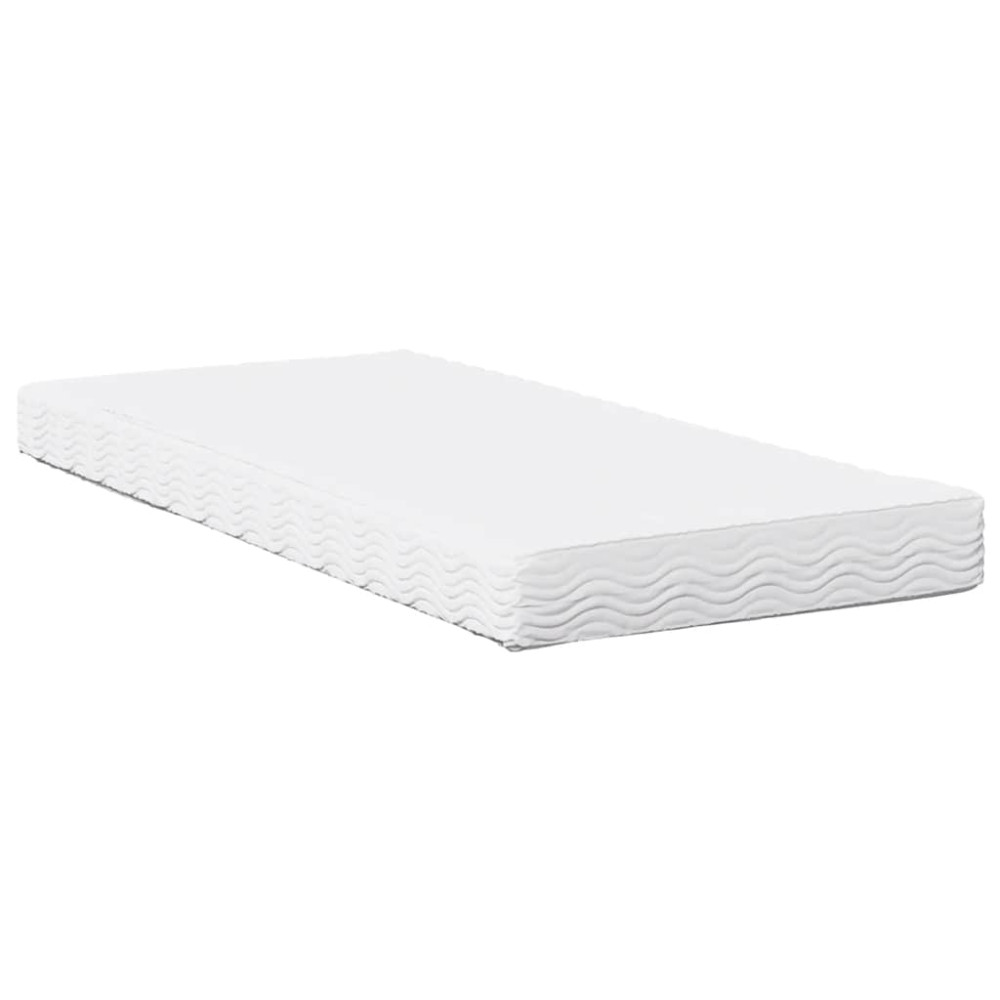 Produktbild för Dagbädd med madrass vaxad brun 80x200 cm massiv furu