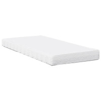 Produktbild för Dagbädd med madrass vaxad brun 80x200 cm massiv furu