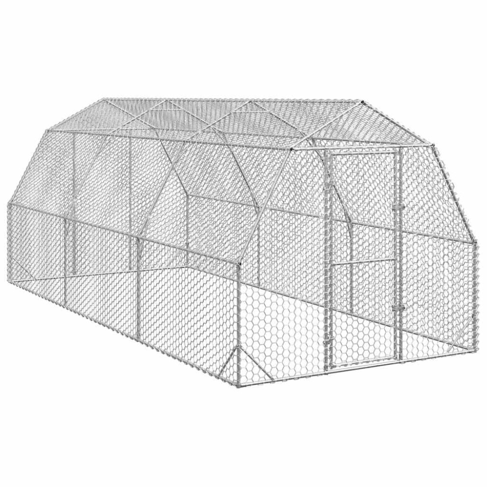 Produktbild för Hönsgård 2,5x6x2,25 m galvaniserat stål