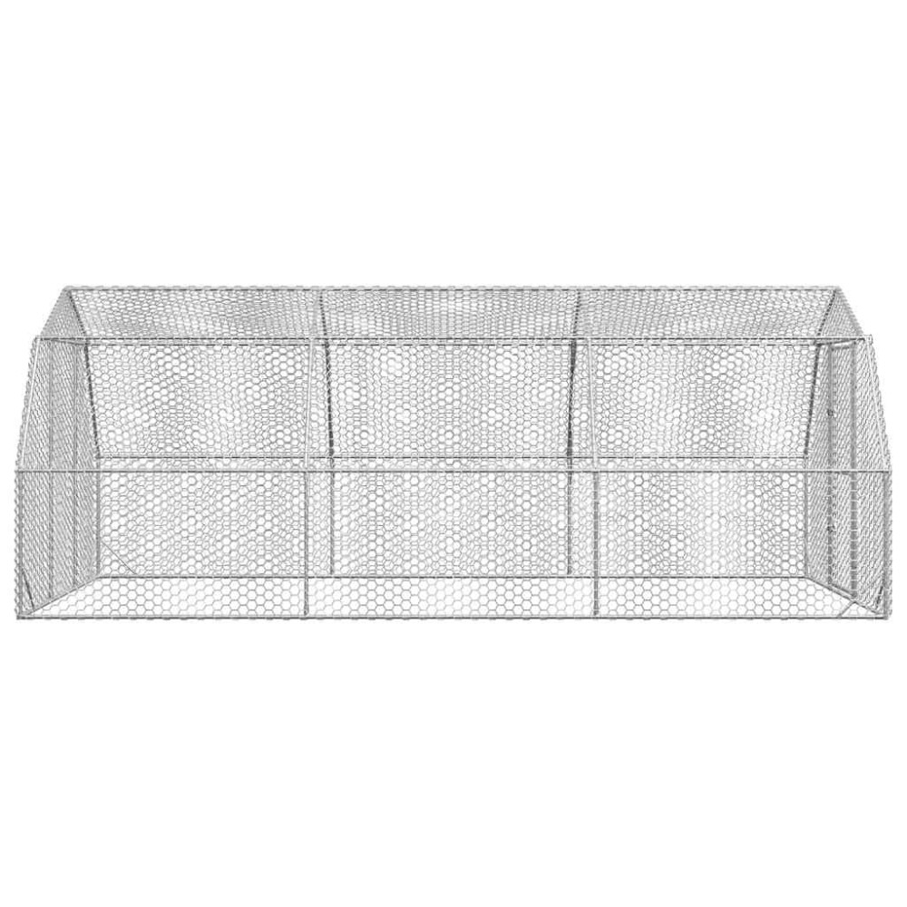 Produktbild för Hönsgård 2,5x6x2,25 m galvaniserat stål