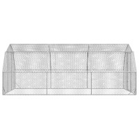 Produktbild för Hönsgård 2,5x6x2,25 m galvaniserat stål