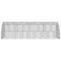 Produktbild för Hönsgård 2,5x8x2,25 m galvaniserat stål