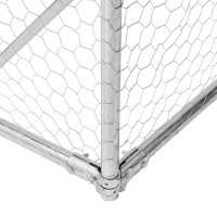 Produktbild för Hönsgård 2,5x8x2,25 m galvaniserat stål