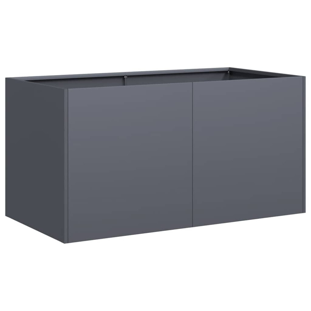 Produktbild för Odlingslåda antracit 80x40x40 cm kallvalsat stål