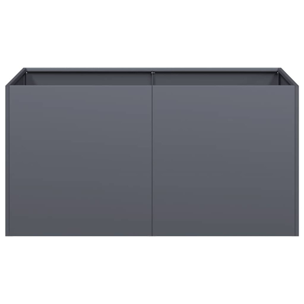Produktbild för Odlingslåda antracit 80x40x40 cm kallvalsat stål