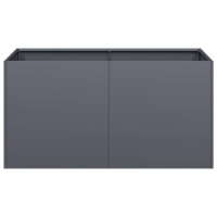 Produktbild för Odlingslåda antracit 80x40x40 cm kallvalsat stål