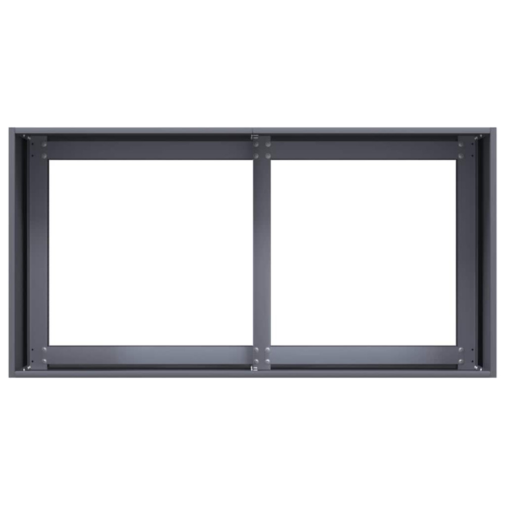 Produktbild för Odlingslåda antracit 80x40x40 cm kallvalsat stål