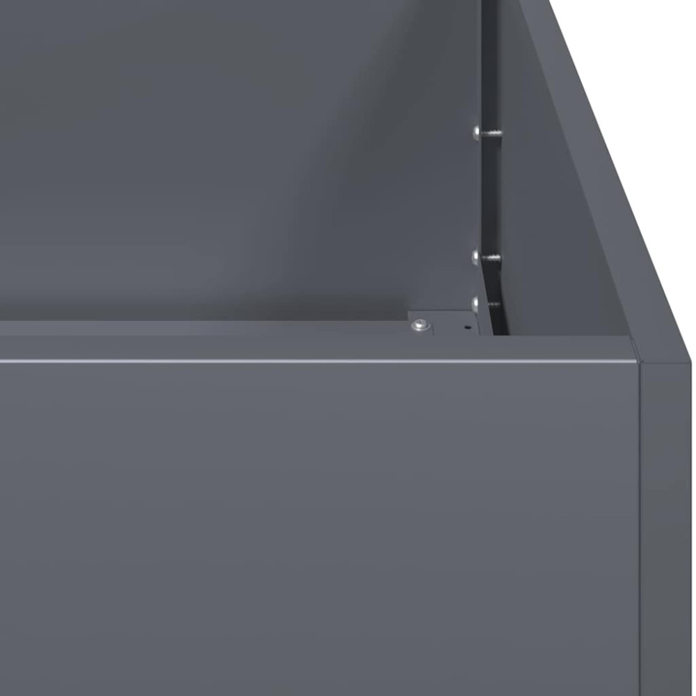 Produktbild för Odlingslåda antracit 80x40x40 cm kallvalsat stål