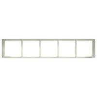 Produktbild för Odlingslåda vit 200x40x40 cm kallvalsat stål