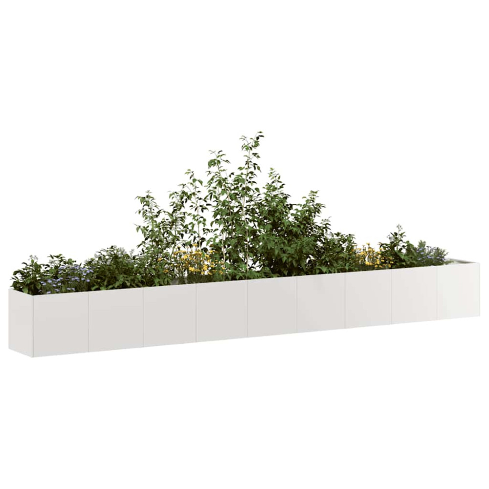 Produktbild för Trädgårdskruka 360x40x40 cm rostfritt stål