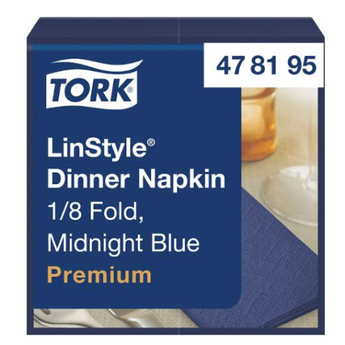 TORK Servett TORK LinStyle Middag mblå 50/fp