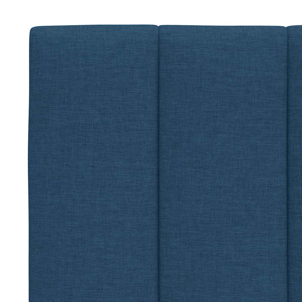 Produktbild för Bed Frame without Mattress "Hanko" Blue 180x200cm Fabric