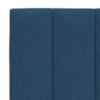 Produktbild för Bed Frame without Mattress "Hanko" Blue 180x200cm Fabric
