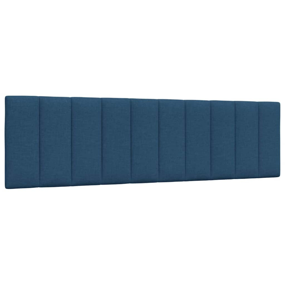 Produktbild för Bed Frame without Mattress "Hanko" Blue 180x200cm Fabric